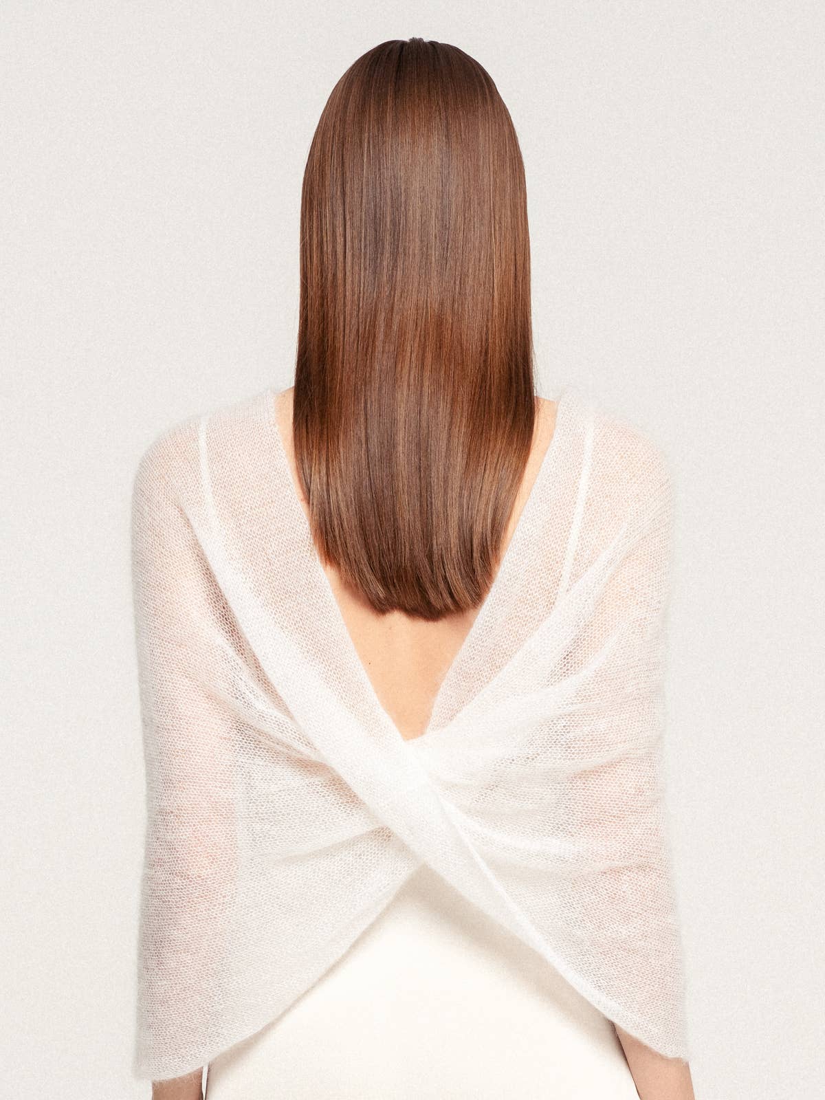 WOOL HOUSE - Wholesale Wrap - Women's - Mohair Wrap Modern Wedding Shrug / EMMA4