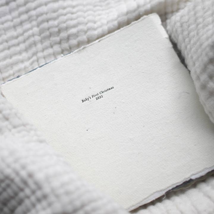 Baby's First Christmas 2022, Letterpress Photo Album for wholesale by Belinda Love Lee Paperie