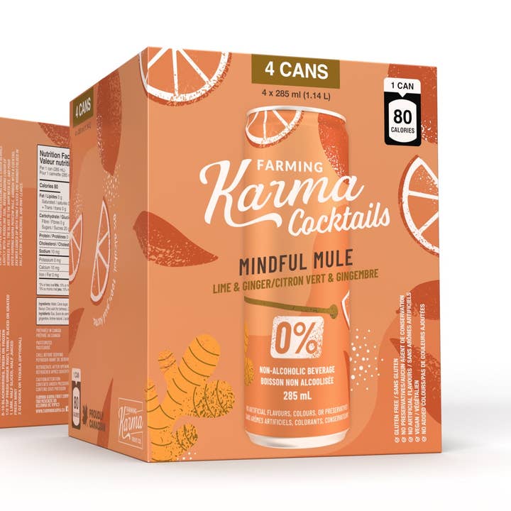 Mindful Mule - Lime & Ginger (4 pack) for wholesale by Farming Karma Fruit Co. Ltd