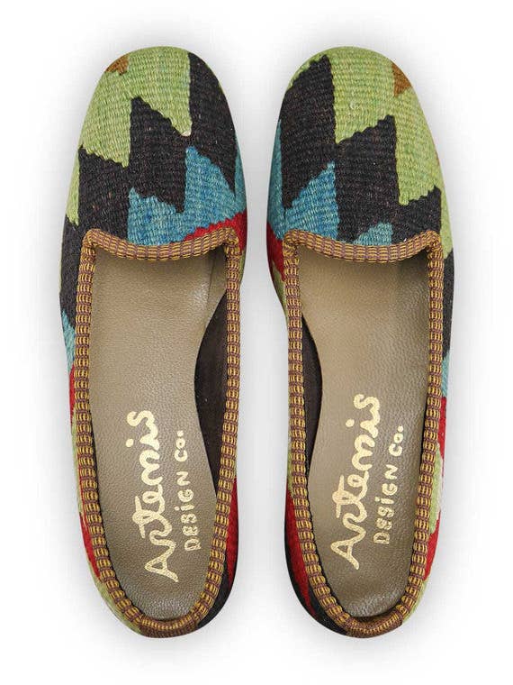 Mocassins Kilim pour femmes - Taille 7.5 pour la vente par Artemis Design Co.