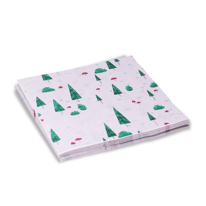 "Adorable Animals Woodland" Party Napkins - Set of 24 for wholesale by Party Squirrel