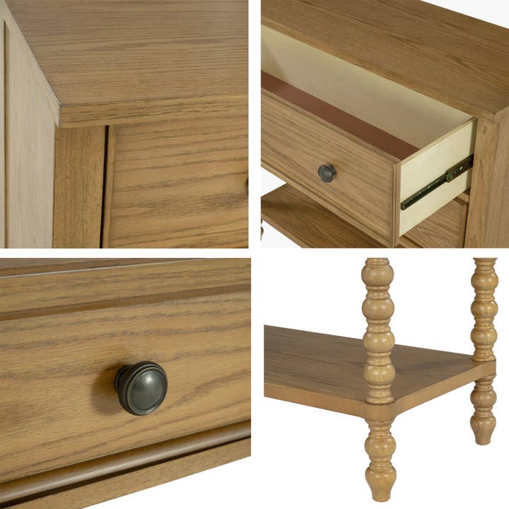 Olliix - Wholesale Drawer Organizer - Traditional 2-Drawer Accent Chest, Natural6