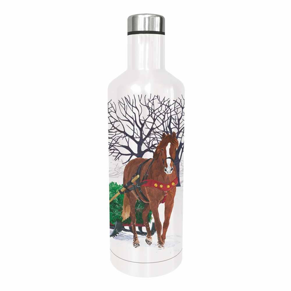 Paperproducts Design • Ambiente - Wholesale Water Bottle - $WATER BOTTLE - WINTER HORSE SLEIGH0