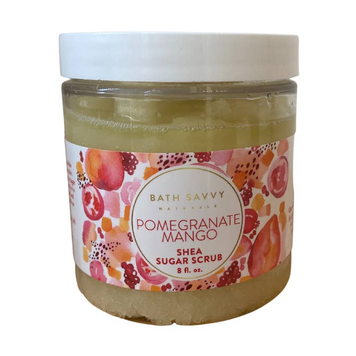 Pomegranate Mango Sugar Body Scrub for wholesale by Bath Savvy