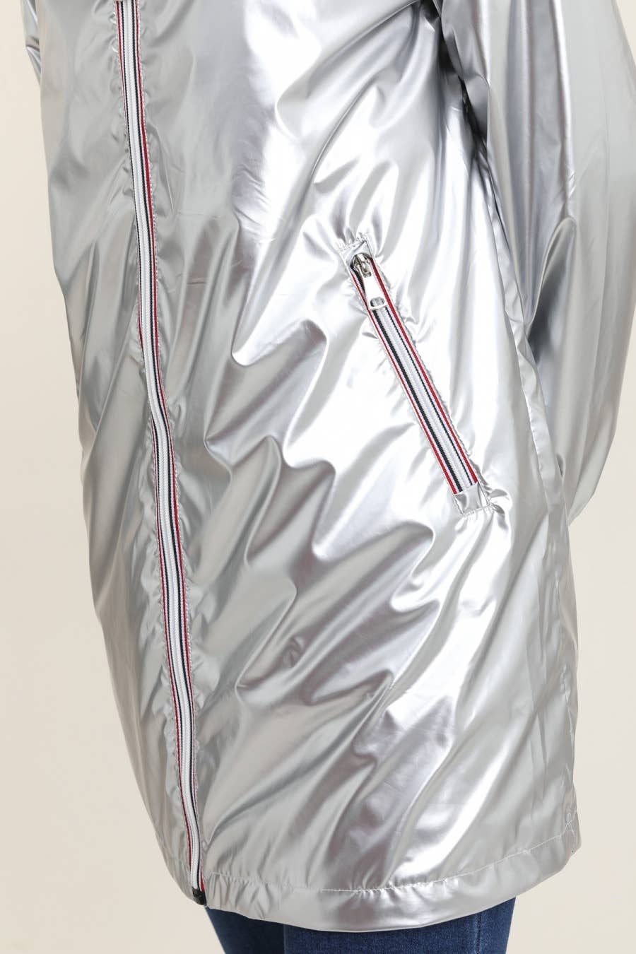 Attrait Paris - Wholesale Raincoat - Women's - Long reversible hooded waterproof jacket13