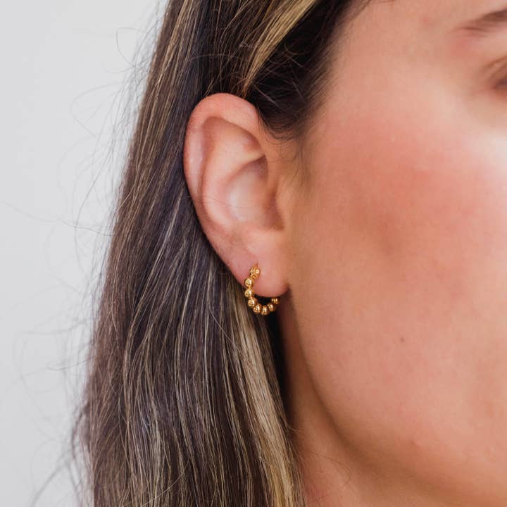PETITE GOLD - Wholesale Hoop Earrings - Palermo Mini Hoops
