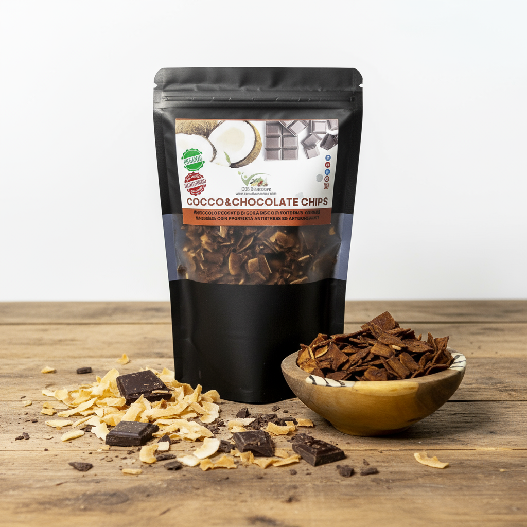 Cibobenessere - Wholesale Chips - Coconut Chocolate Chips 100% ORGANIC sugar-free2