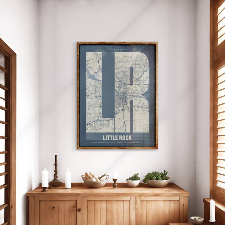 LR Letra Map para venta al por mayor de The Traveler Art