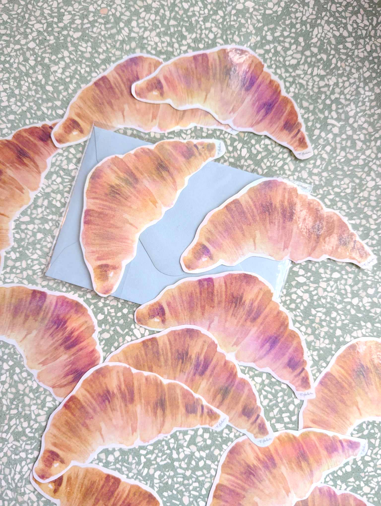 Tifalia - Vente Autocollant - Sticker holographique "Croissant5