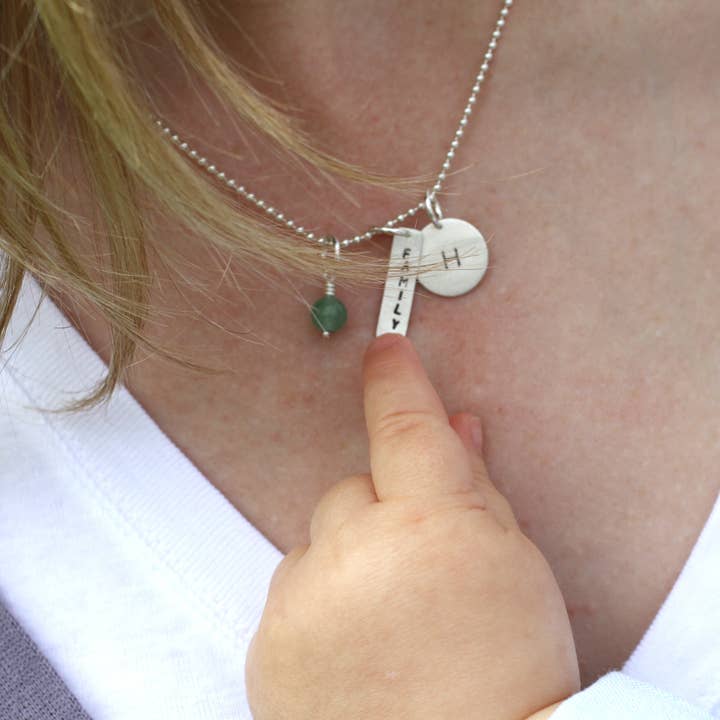 Amy Wing Designs – wholesale Hänge-/berlockhalsband – Regndroppe Halsband (dubbel blandad metall)3