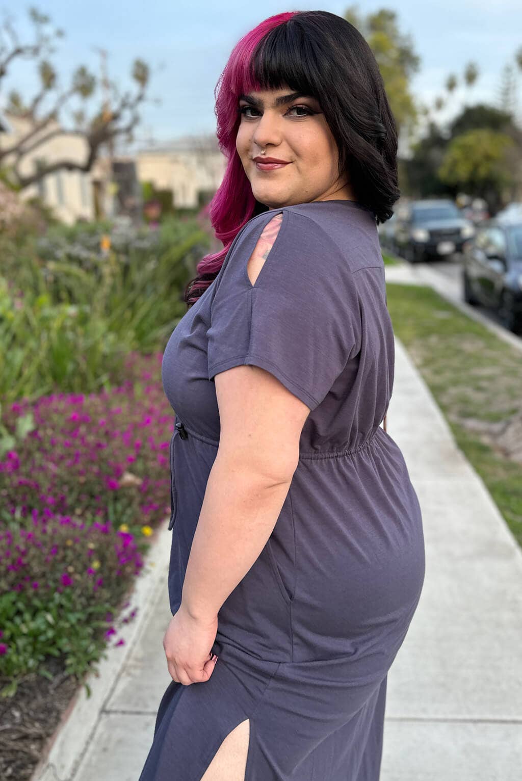 Superfit Hero - Wholesale Dress - Women's - Flutter Sleeve A-Line Dress2