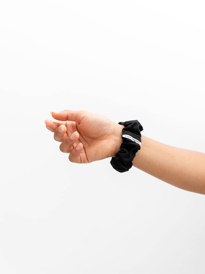 The Early Riser Scrunchie - Black for wholesale by Riot Theory