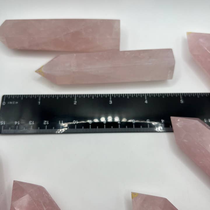Oils and Auras - Wholesale Spiritual Stone/Crystal - Rose Quartz Tower3