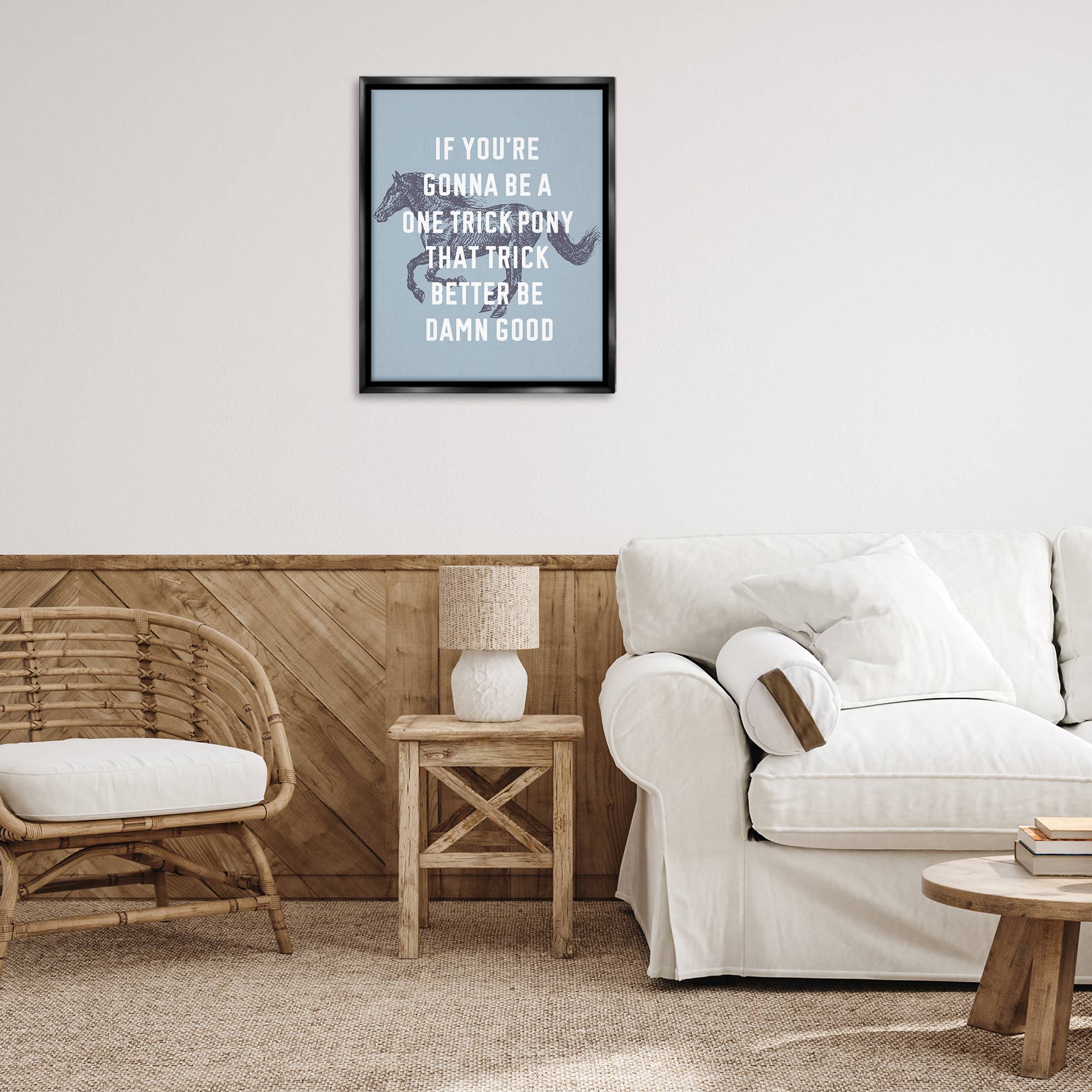 Stupell Industries - Wholesale Wall Decor - Kids & Baby - One Trick Pony Phrase Floater Framed Art3