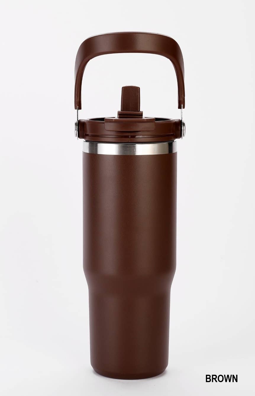 42POPS – Großhandel Thermotasse/-becher – 42POPS 30oz Edelstahlbecher mit Trinkhalm und Klappgriff41