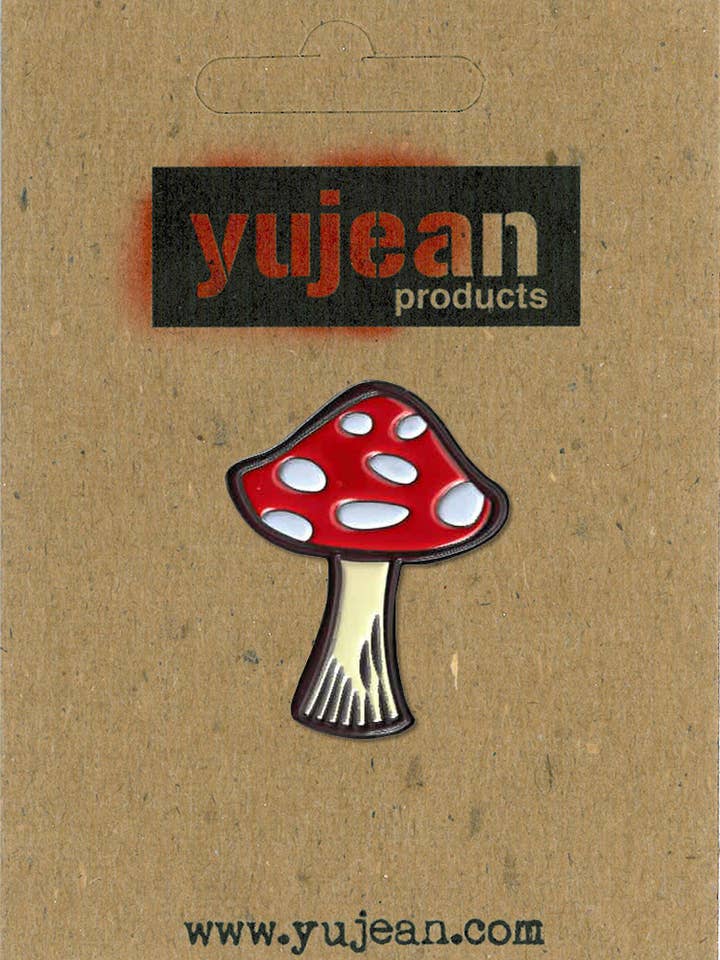 E1151 Magic Mushroom Enamel Pin for wholesale by Yujean