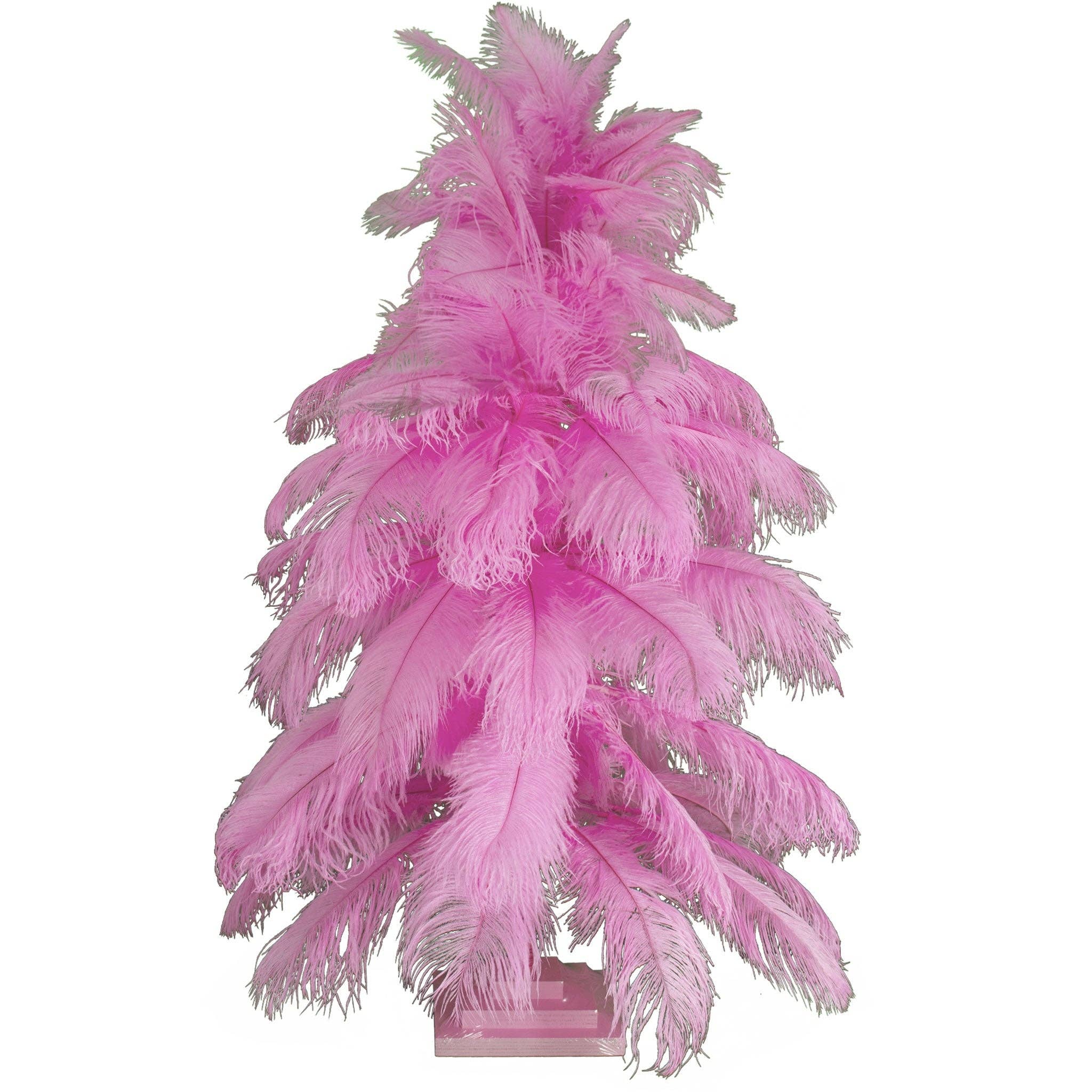 Lee Display - Wholesale Christmas Decoration - Pink Ostrich Feather Tree0