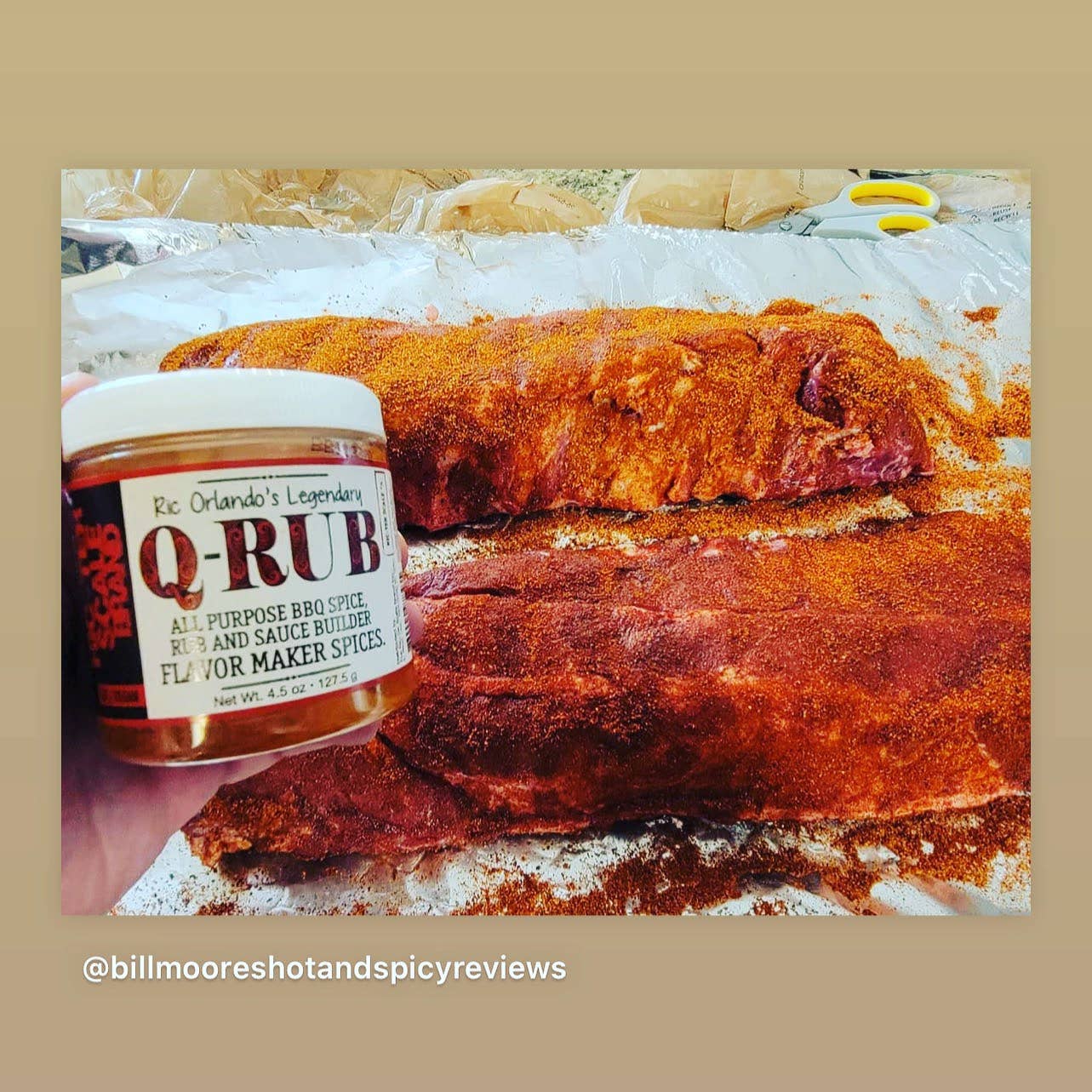 Ric Orlando's Pasta, Sauce, Hot Sauce and Seasonings - Vente Marinades en poudre - Qrub All American BBQ Rub et Assaisonnement2