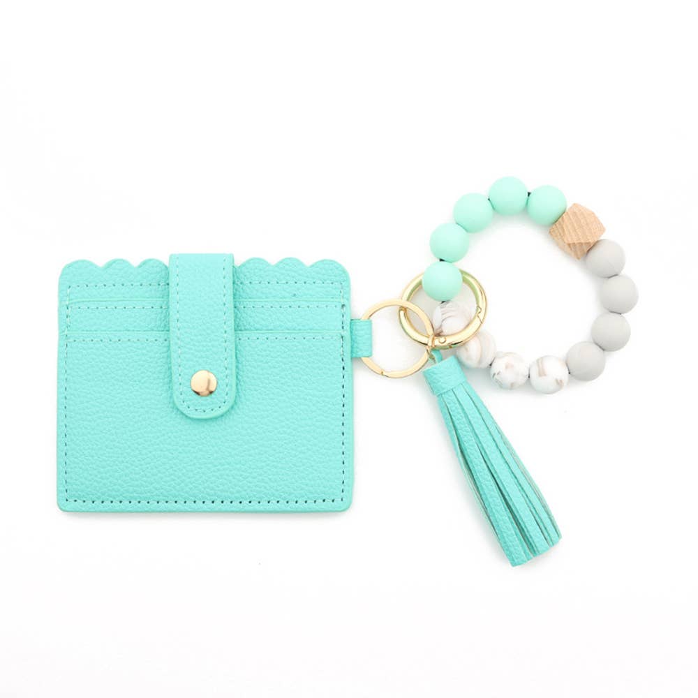 Wholesalesir - Wholesale Wallet - Women's - Silicone Bead Bracelet PU Tassel Women's Wallet4
