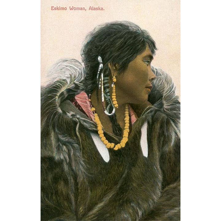 Found Image Press - Wholesale Postcard - Postcard AK-137 Indigenous Alaskan Woman