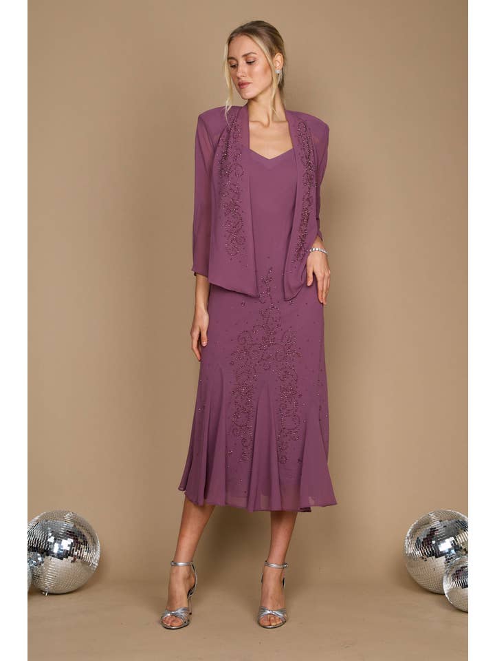 Kos Couture - Wholesale Dress – Women's - Plus Size Long Mother Of The Bride Dress1