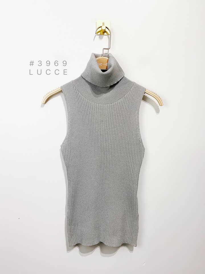 LUCCE - Wholesale Top - Maternity - Lurex turtleneck top - TP39691