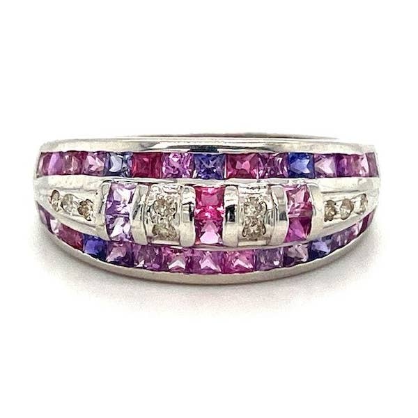 Bague saphir violet en argent sterling .925 - KSR 17134 pour la vente par Kotawala Jewels