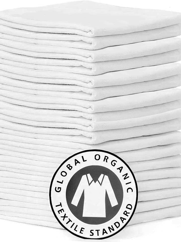 ORGANIC Flour Sack Towels 13x13 Inch Size for wholesale by NATURE IS GIFT LLC