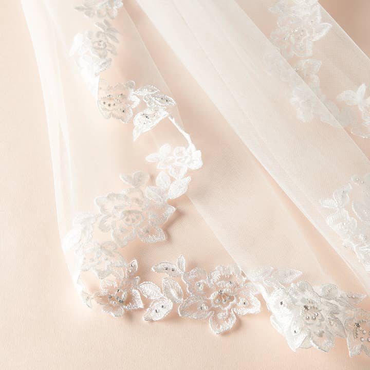 Dareth Colburn Designs - Wholesale Veil - Women's - Althea Lace Cathedral Wedding Veil