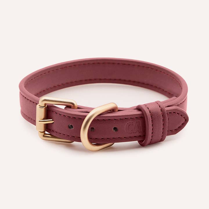 CAFIDE - Wholesale Pet Collar - Dog - Bordeaux Vegan Leather Collar, Jala0