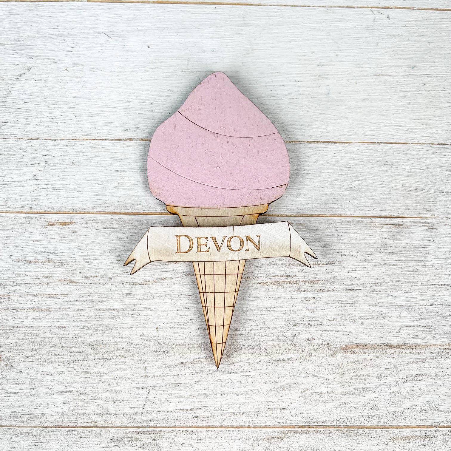 Gorgeous Little Bits Ltd – wholesale Magnet – Pink Ice Cream Custom Location Magnet