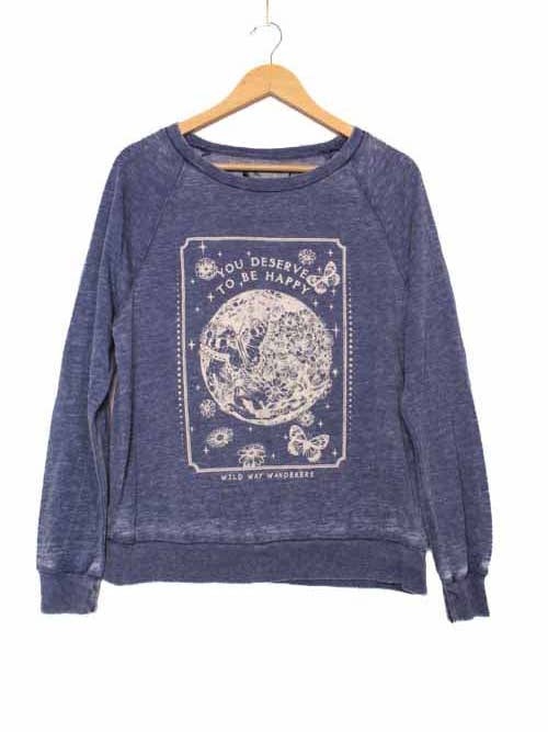 Damtröja med långa ärmar och texten 'To Be Happy'. för wholesale av Good Stuff Apparel