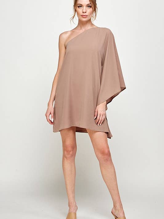 Twentyten - Wholesale Dress - Women's - One-Shoulder Spring Adventure Dress 5148IMD6