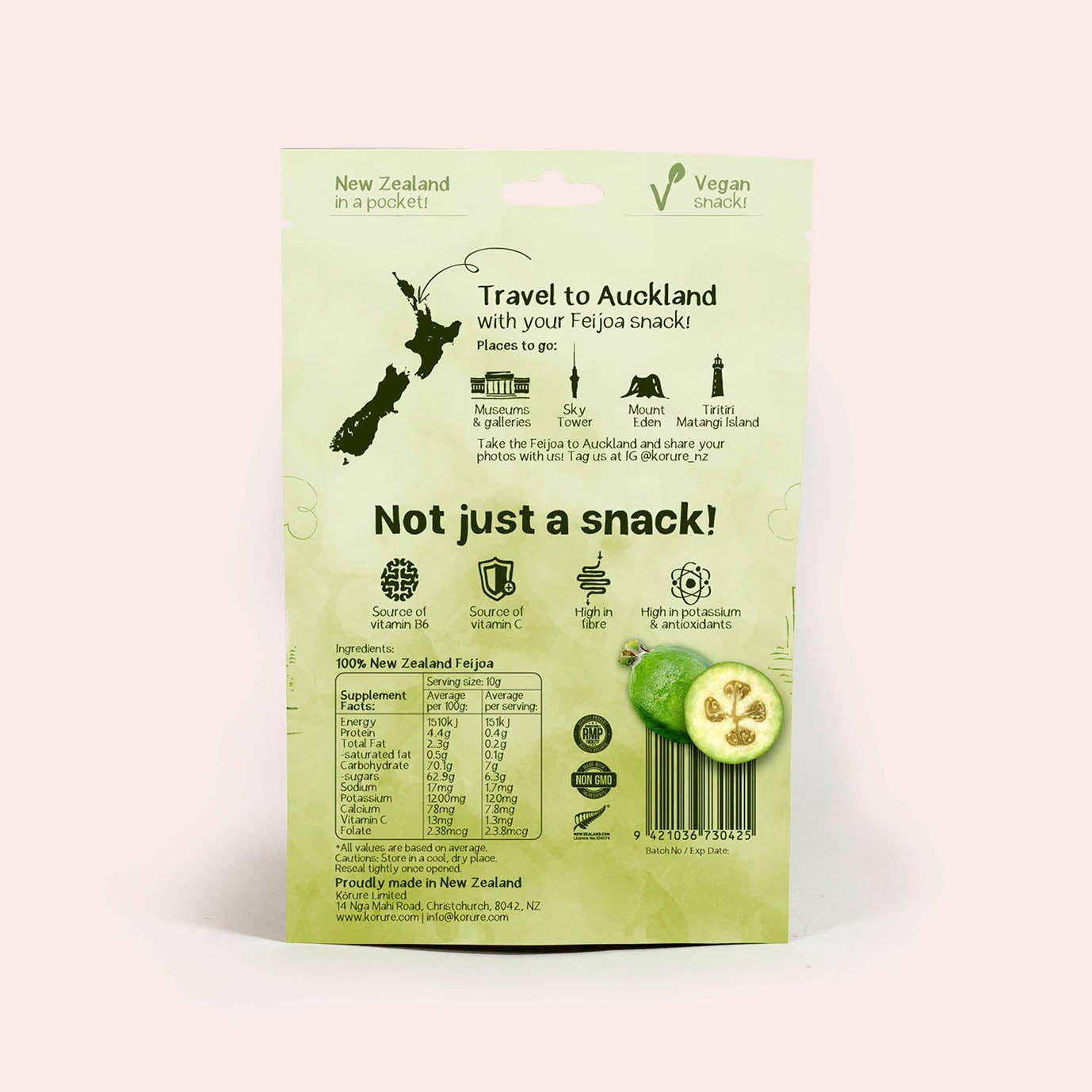 Korure - Wholesale Dried/Dehydrated Fruit - NZ Freeze Dried Feijoa *NEW* - Travel Snack0