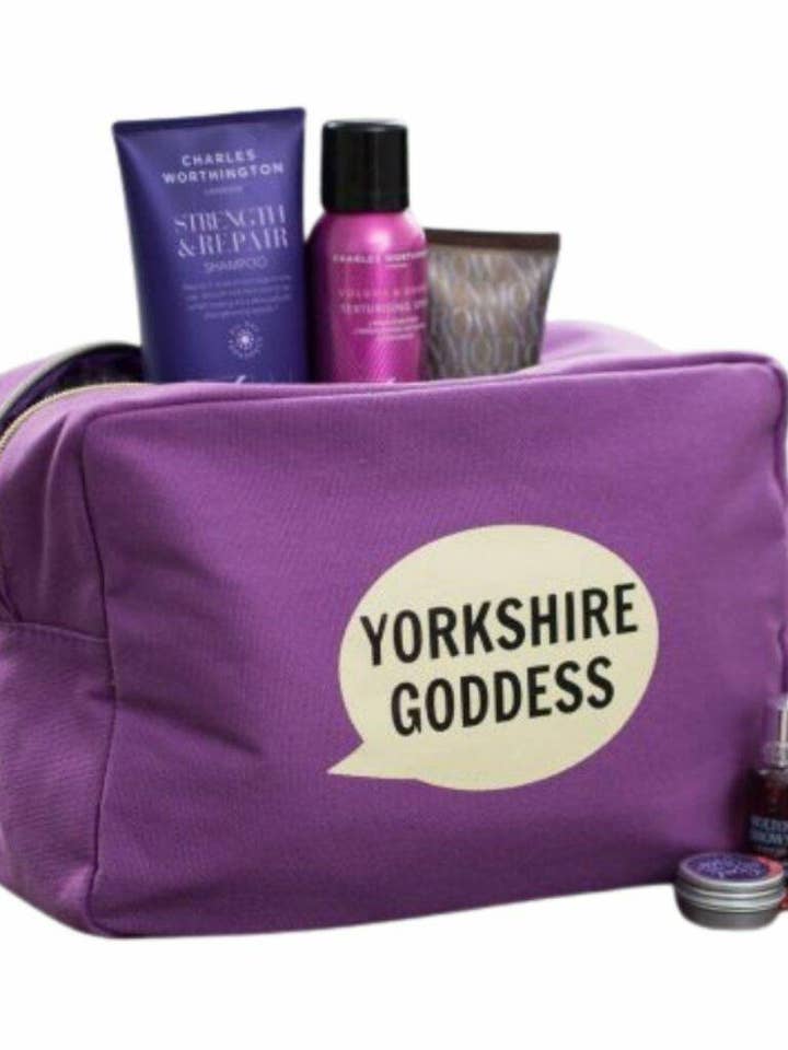 Yorkshire Goddess Wash Bag for wholesale by Dialectable