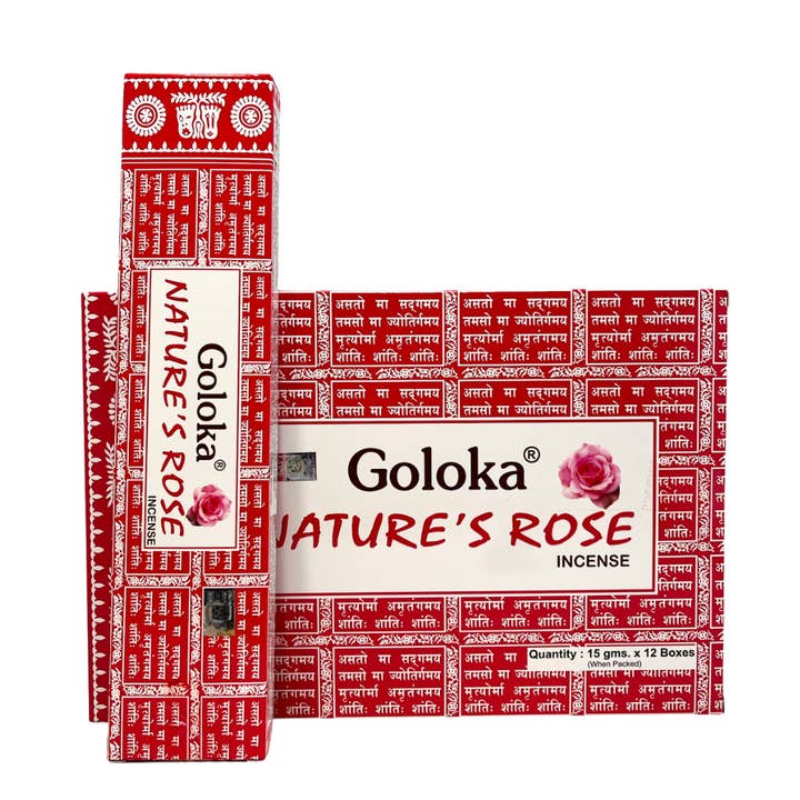 Incenso Goloka Nature's Rose 180g per la vendita all'ingrosso da parte di Infinite Essence S.L.
