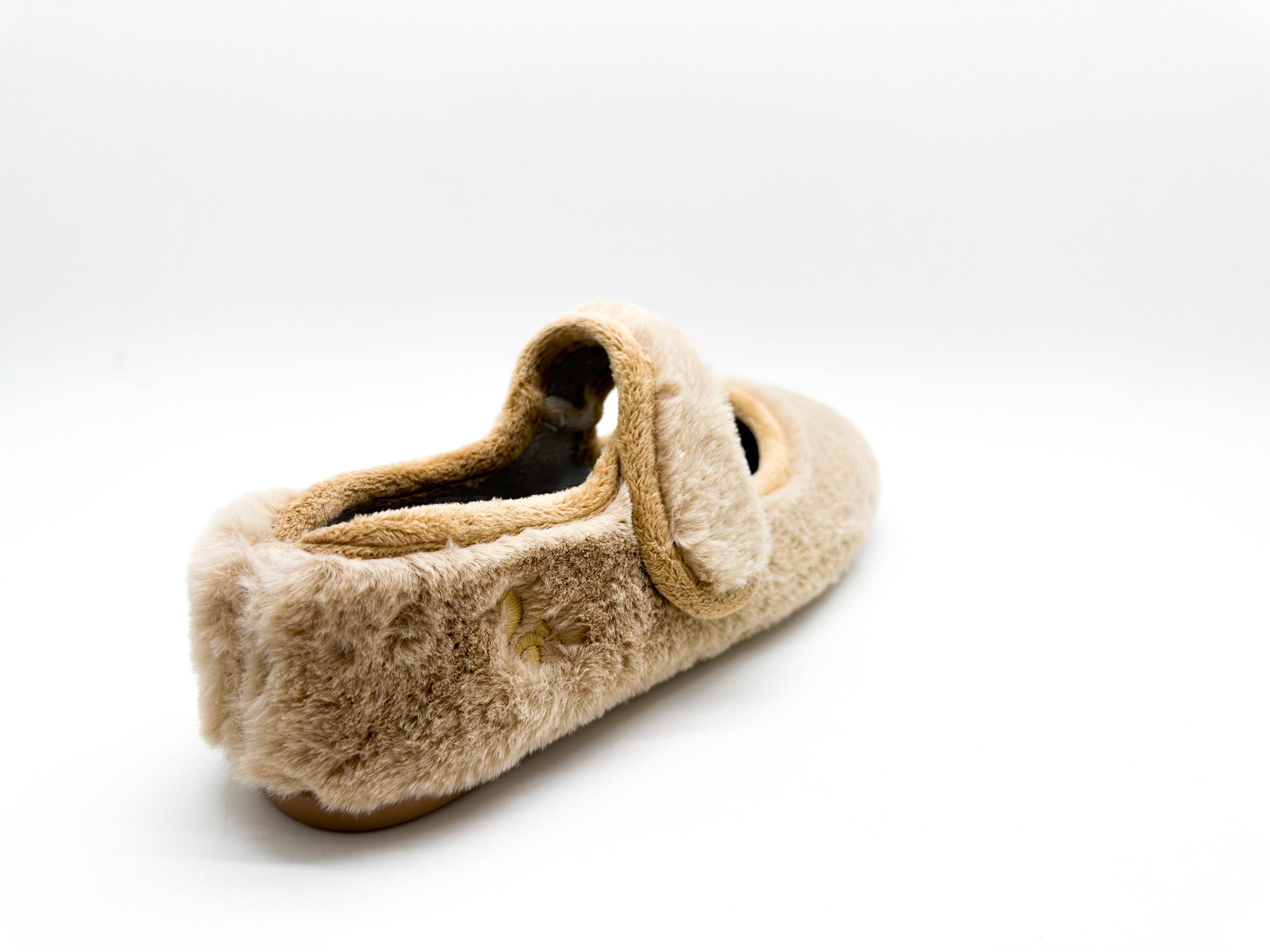 thies - Wholesale Flats - Women's - thies 1856 ® Rec Fur Ballerina vegan beige4