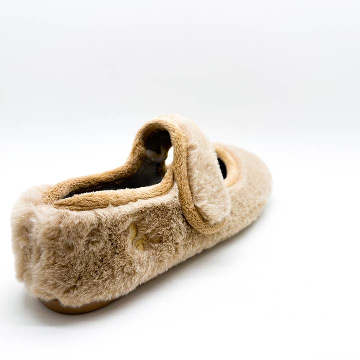 thies - Wholesale Flats - Women's - thies 1856 ® Rec Fur Ballerina vegan beige4