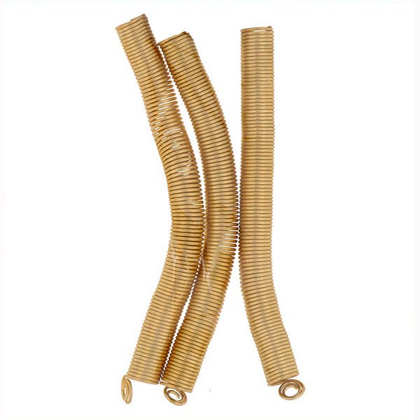 Grandi sfere metalliche a spirale Lb (Bd004Sxl-Gold) per la vendita all'ingrosso da parte di SUBLIME BEAUTY WHOLESALER SL