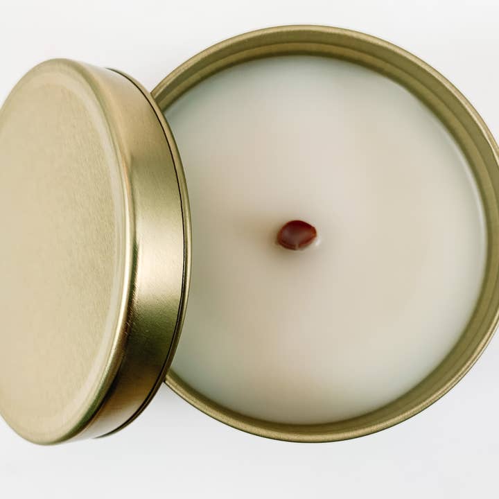 Gold Tin Powder + Tonka Bean for wholesale by Yellow Harp Essentials