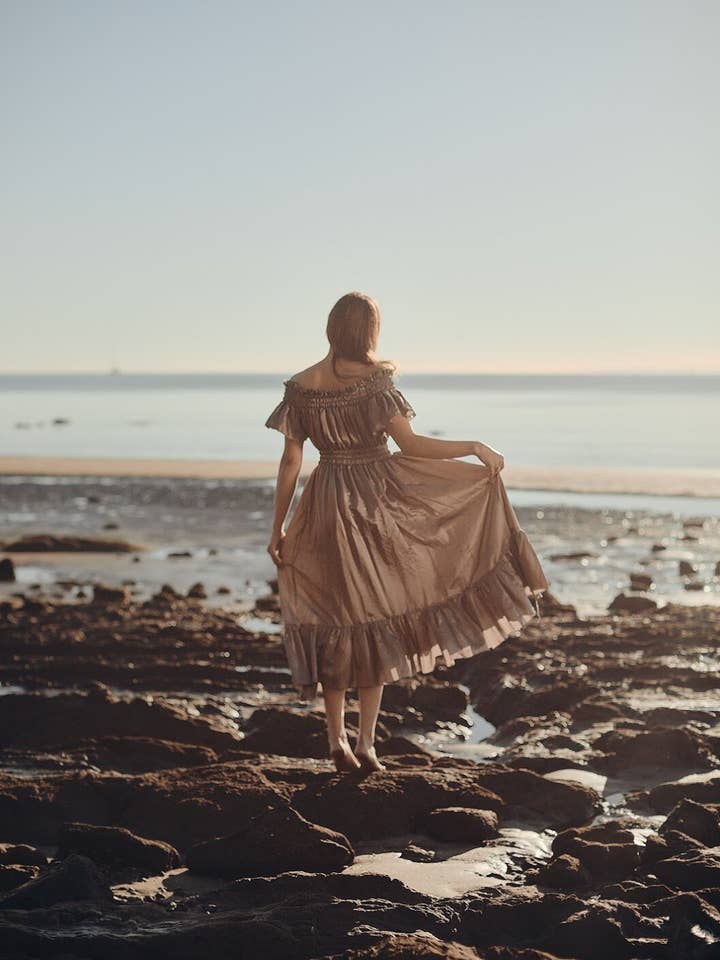 Orla Dress - Dusk Silk for wholesale by Chasca