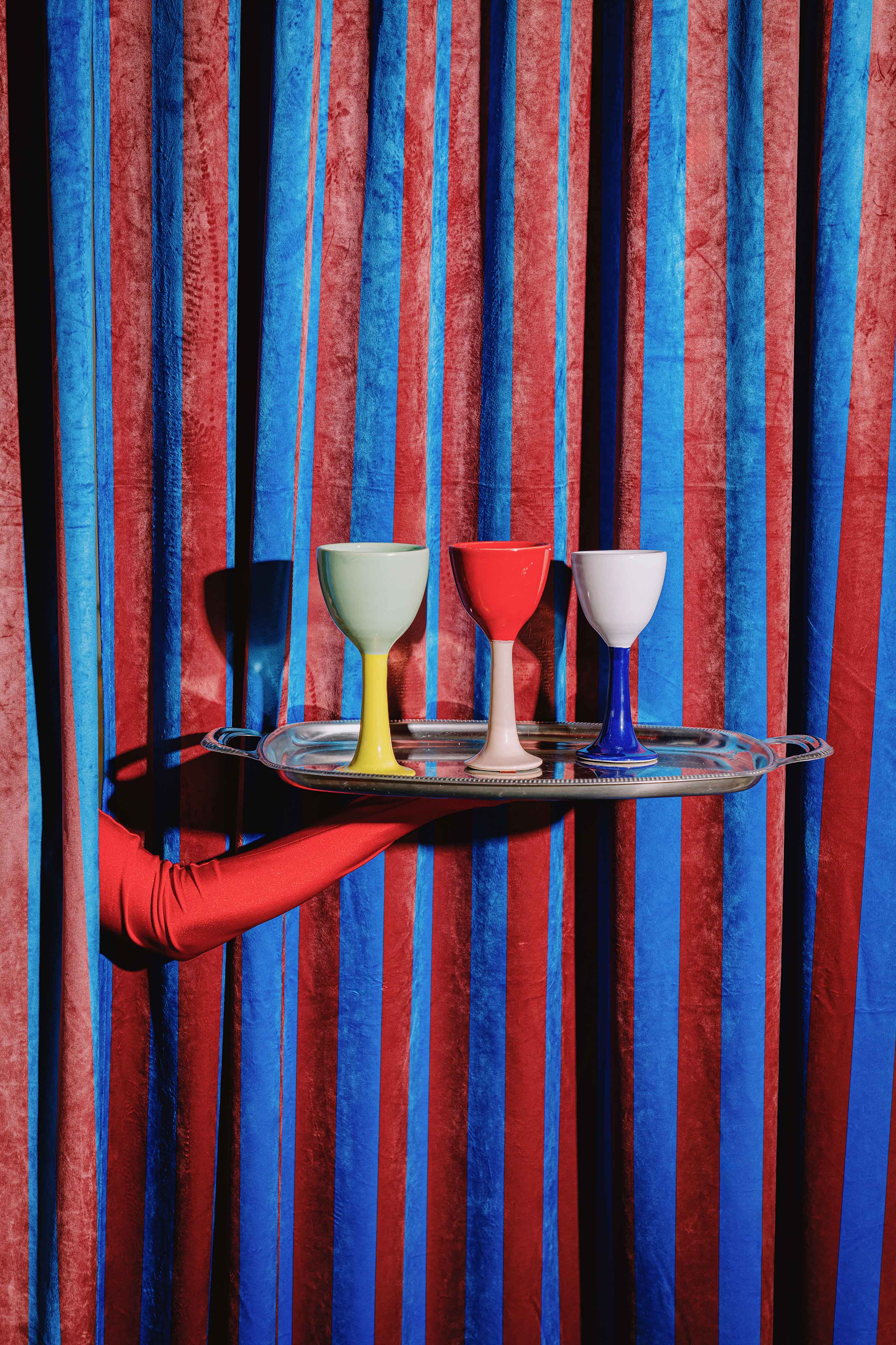 Really Nice Things - Wholesale Wine Glass - Ceramic Wine Glass "Salut" (Red)