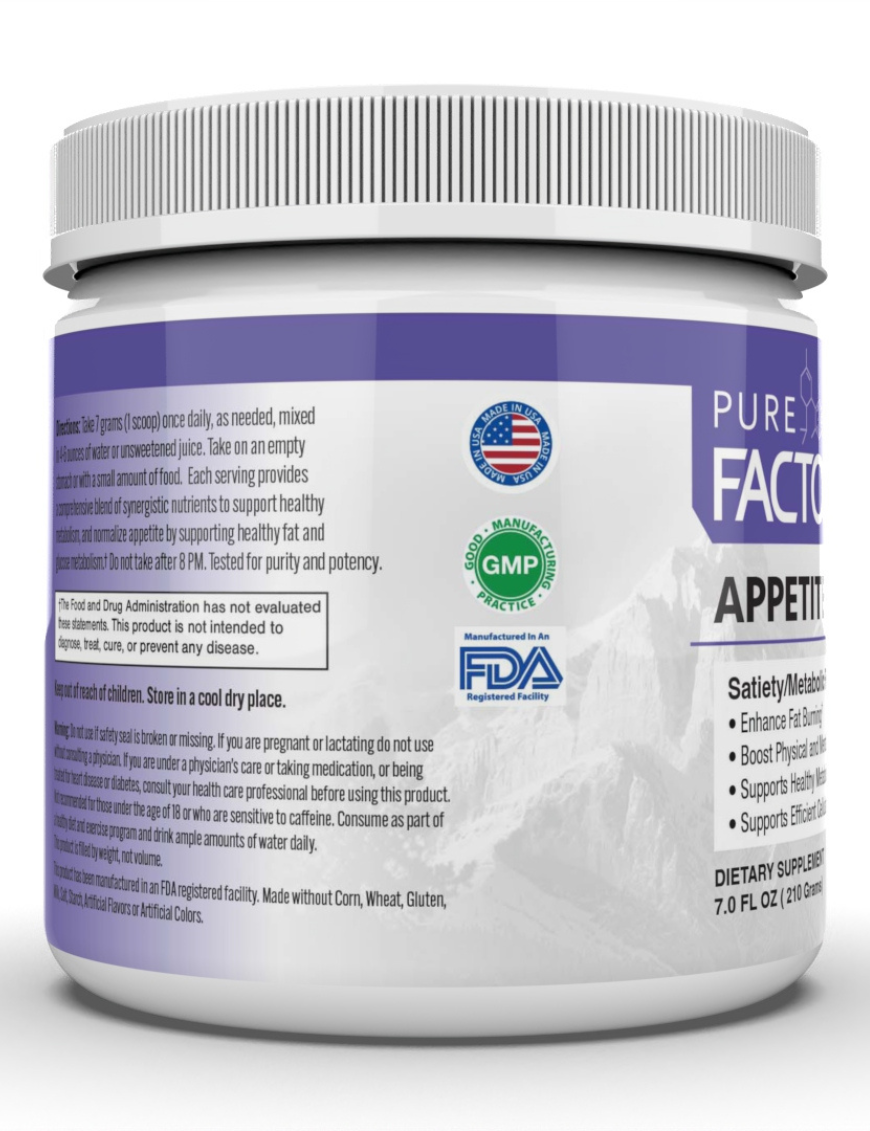 Pure Solutions - Wholesale Oral Supplement/Vitamin - Pure Factors Keto Appetite Control2