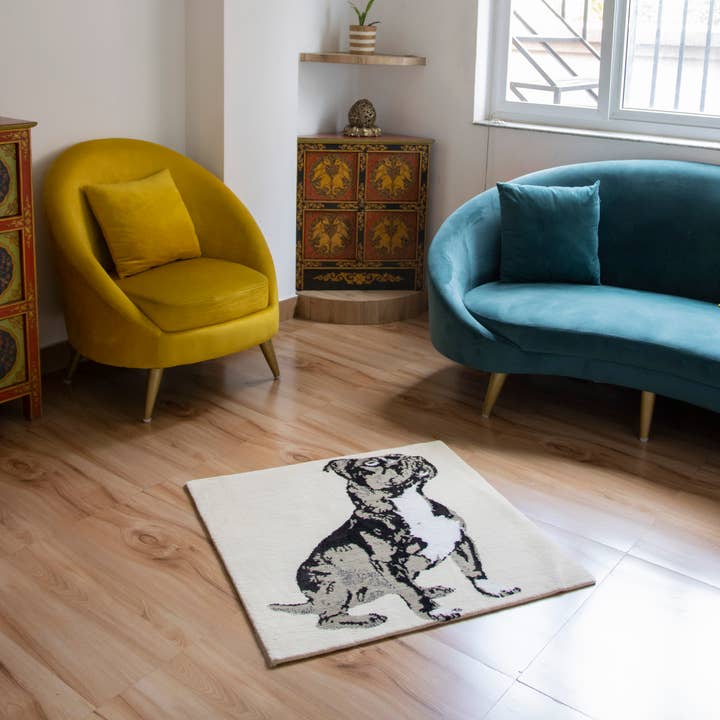 Staffordshire Luxury Rug, Handmade Silk Wool Blend 100 knots for wholesale by Everest Pet Supply & Gifts