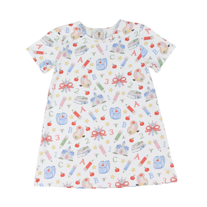 Vestido Susie Swing de Material Escolar por atacado de Cypress Row Childrens