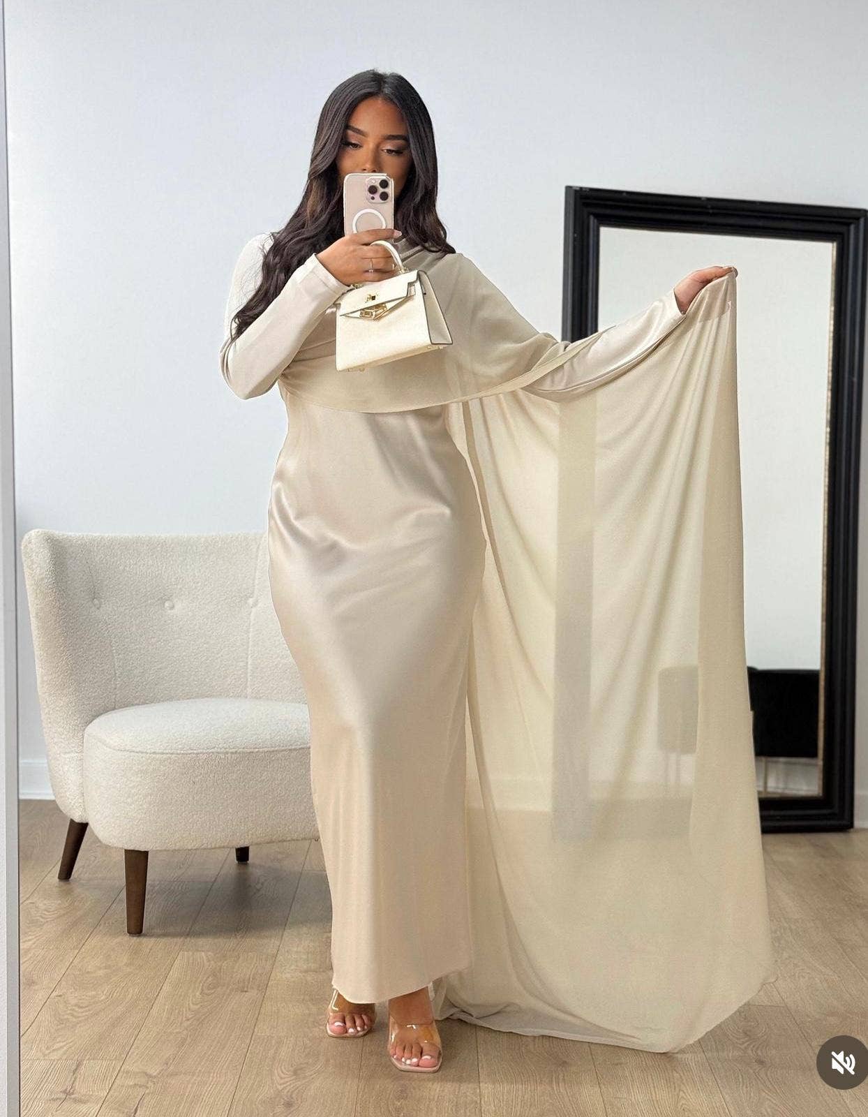 LORIANE - Venta al por mayor Vestido - Mujer - 10612 Vestido largo de satén4