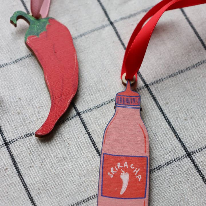 Neesh Home – wholesale Christmas decoration – Sriracha Christmas Decoration | Asian Condiments | Sauces1
