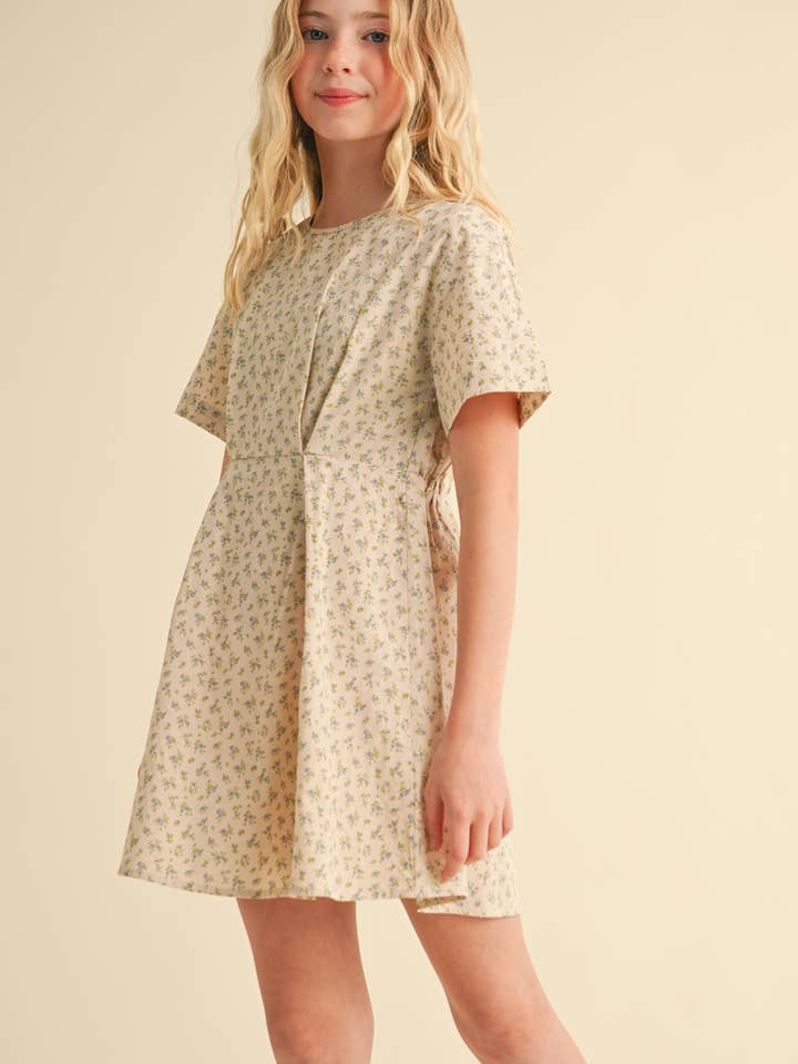 heart and arrow - Wholesale Dress - Kids - TWEEN GIRLS KIDS DROP SHOULDER S/S MINI DRESS (7/14)1