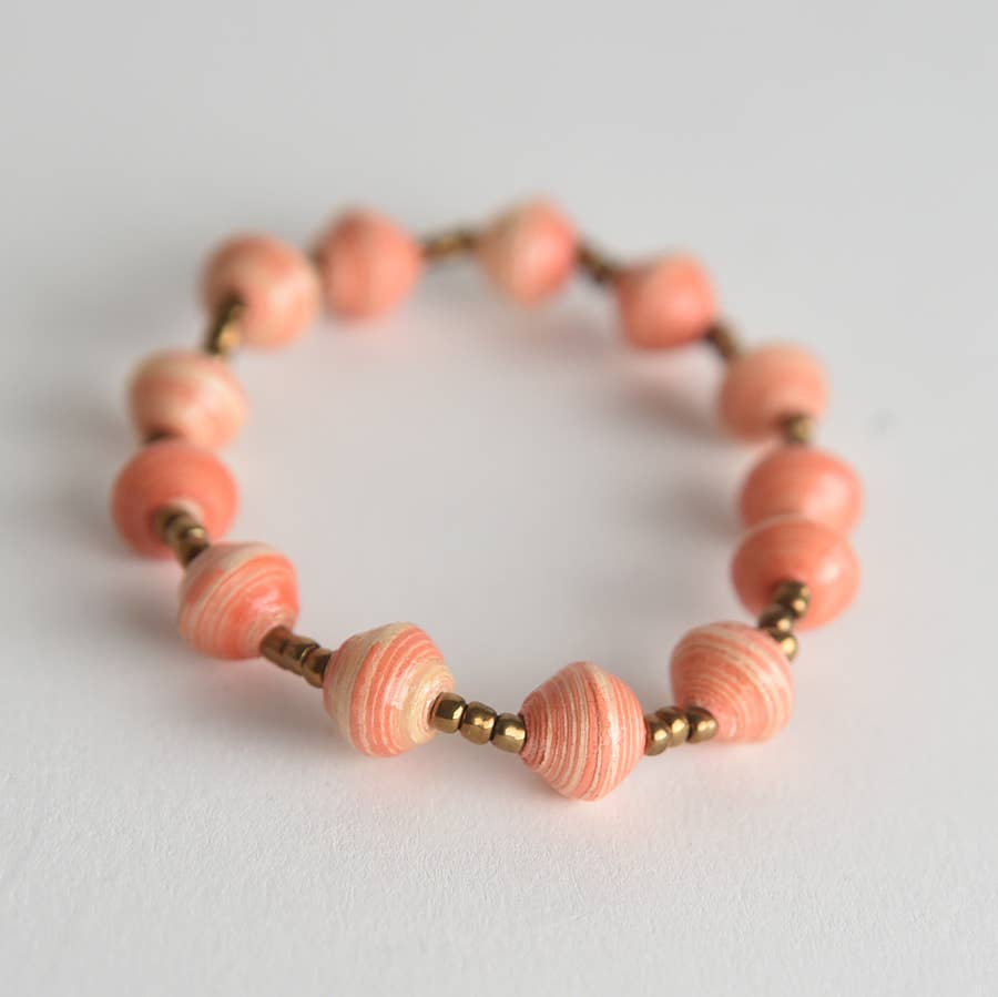 Project Have Hope - Vendita all'ingrosso Bracciale con perline - Bracciale in carta elasticizzata a righe2