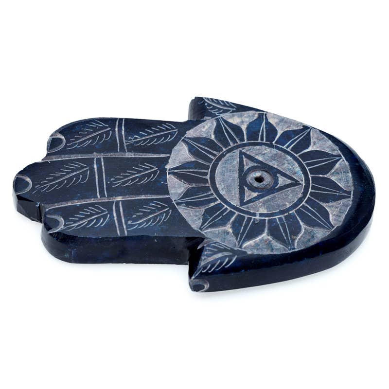 Puckator Ltd - Venta al por mayor Portainciensos - Quemador de incienso tallado en piedra de jabón con forma de chakra4